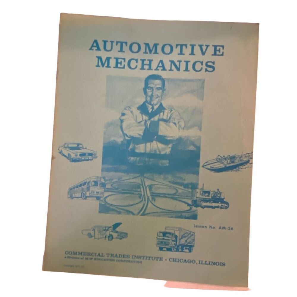Vtg Automotive Mechanics Commercial Trade Institute AM 36 Fuel Pump